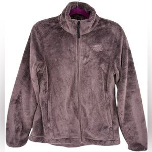 The North Face Osito Fleece Jacket Plush Full Zip Cozy Layer Mauve Purple M